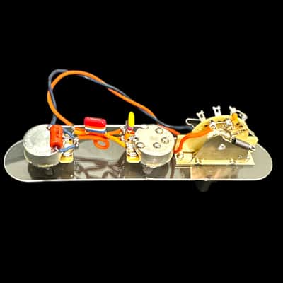 3-way tele CTS 500K with Greasebucket Tone Circuit with NOS 60’s Tropical Fish Capacitors and NOS Sprague Pacer Cap! image 6