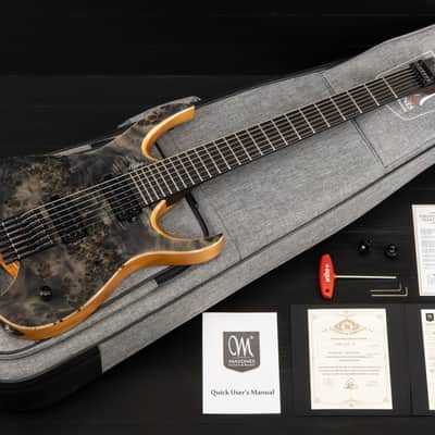 Mayones Hydra 7 Elite Headless - Trans Black Satin - Custom Satin Neck image 17