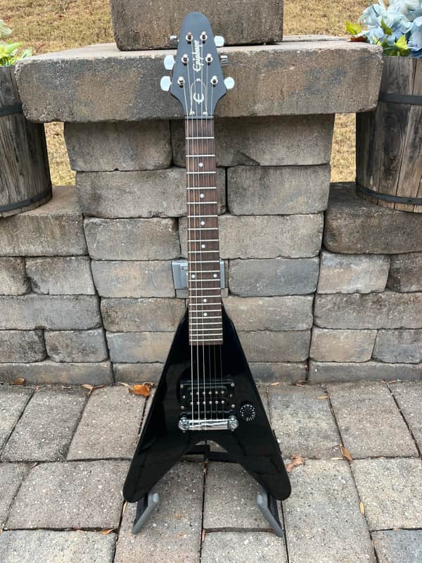 Epiphone Mini Black Flying V Electric Guitar Epiphone image 1