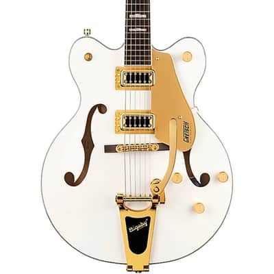 Gretsch Guitars  G5422TG Electromatic Classic Hollowbody Double-Cut With Bigsby and Gold Hardware Electric Guitar  2023 - Snow Crest White image 3