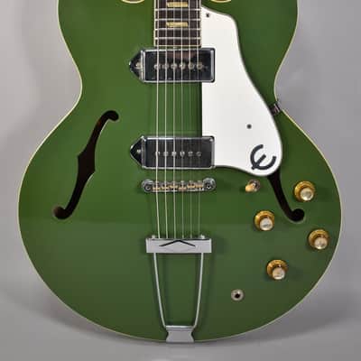 1966 Epiphone Casino Olive Drab Hollowbody Refin w/Bag image 2