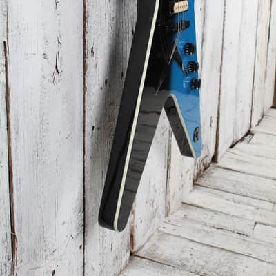 Dean ML 79 Solid Body Electric Guitar Black To Blue Fade Finish image 8