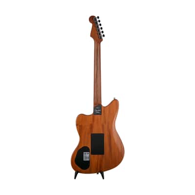 Fender American Acoustasonic Jazzmaster Acoustic Guitar, Ebony FB, Ocean Turquoise, US211XXXX image 3