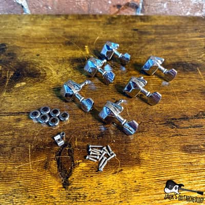 Economy MIK Set of 6-in-Line 11/32" Tuners (2000s - Nickel) image 1
