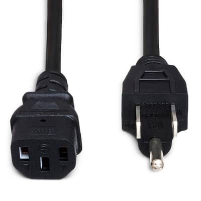 HOSA PWC-148 Power Cord, 18 AWG, IEC C13 To NEMA 5-15P image 4