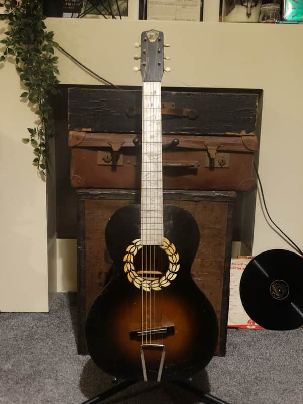 Vintage 1930's Regal B&J Serenader Blues Parlor Guitar image 1