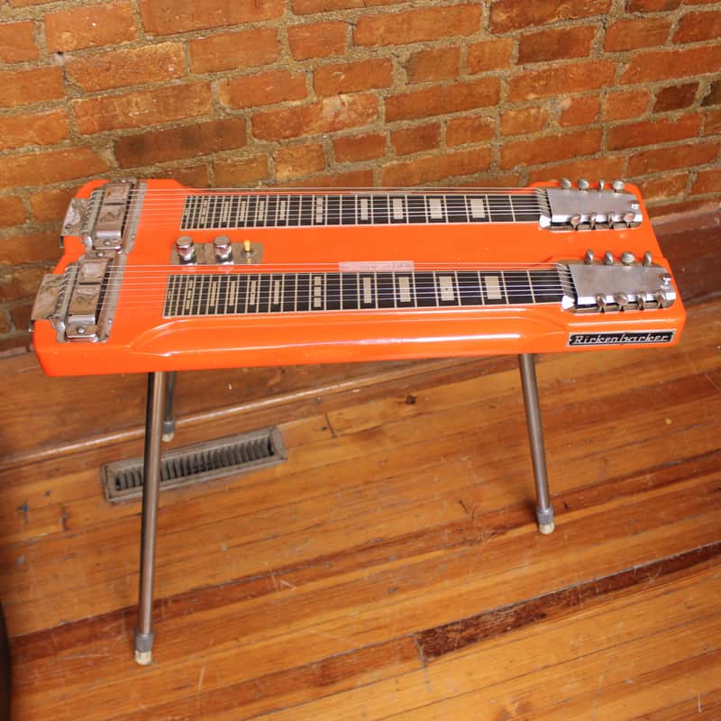 Rickenbacker DW-16 8-String Double-Neck Console Steel Guitar 1964 - Orange Refin image 1