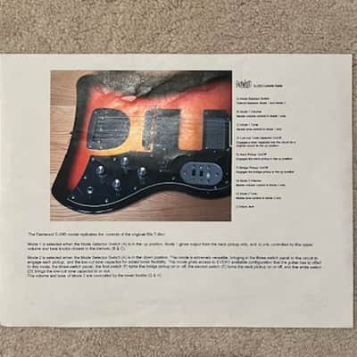 LEFTY LEFT HANDED Eastwood Custom Shop S-200 Thunderbird 2017 - Sunburst image 6