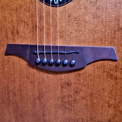 LAG Bluewave TBW1TE-BRW - Travel Guitar - Vintage Brown image 7