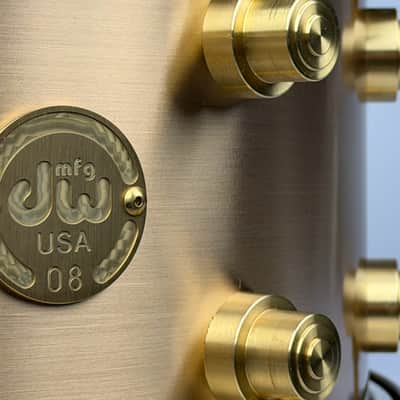 DW 6.5x14" True-Cast Snare Drum - Sand Cast Brushed Bell Bronze, MINT! image 6