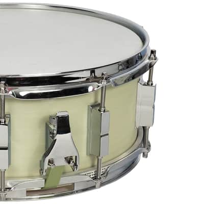 Used Jenkins-Martin Blaemire 50th Anniversary 5x14 Spun Fiberglass Snare Drum White with Gig Bag image 4