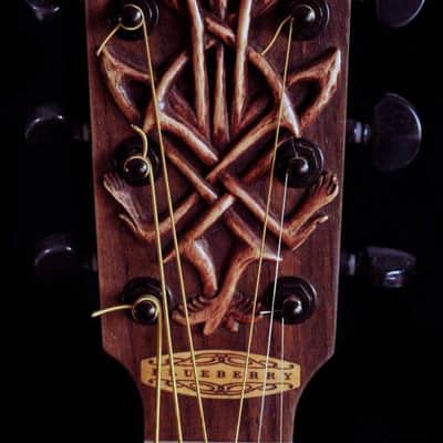 Blueberry Handmade Acoustic Guitar Grand Concert image 5