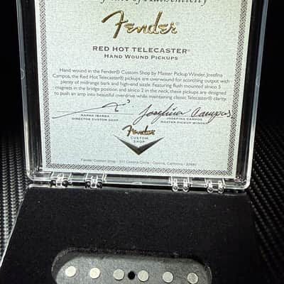 Fender Fender Custom Shop Josefina Hand-Wound Red Hot Telecaster Pickup Set 2026 - Black/Chrome image 4