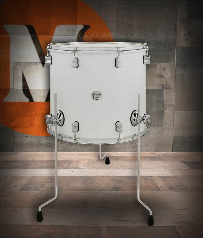 PDP Concept Maple 16x18 Floor Tom - Pearlescent White Lacquer w/ Chrome Hardware (PDCM1618TTPW) image 1