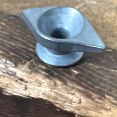Gibson Metal Diamond Posi-lock  Pair of New Old stock 1980’s Genuine Guitar Strap Buttons Unfinished image 5