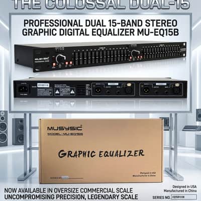 MUSYSIC MU-EQ15B 2025 (BRAND NEW) EQUALIZER 15 BANDS image 5