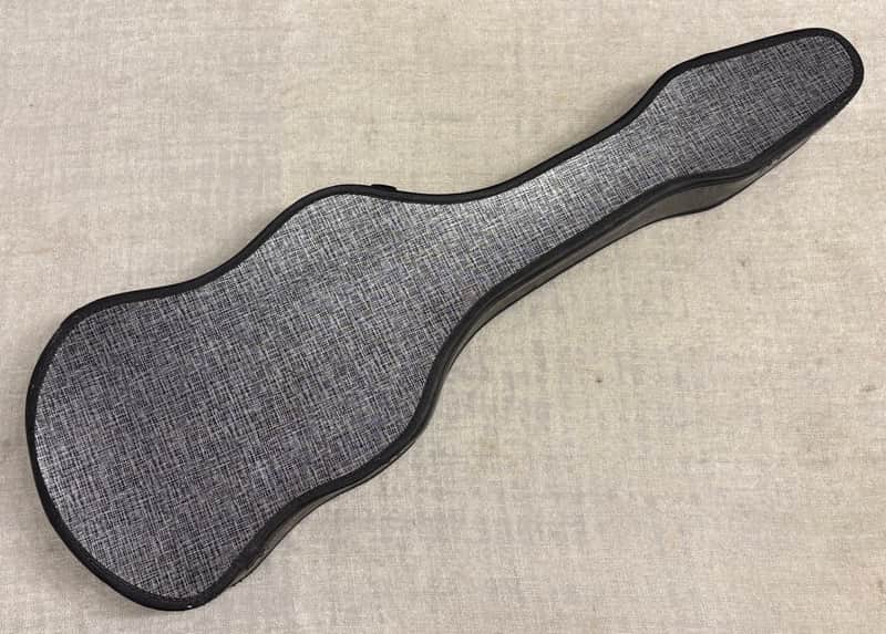 Vintage 1960’s Silver Black Faux Tweed Offset Guitar Case Harmony Silvertone Kay Supro Airline image 1