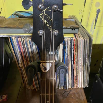 Custom made Krist Novoselic RD bass (left handed) 2000s  Gloss Black image 3