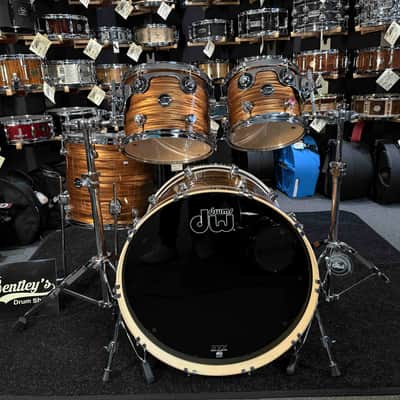 ~RARE~ DW Performance Series 4-Piece 10/12/16/22 Drum Kit Set in Bronze Oyster FinishPly image 1