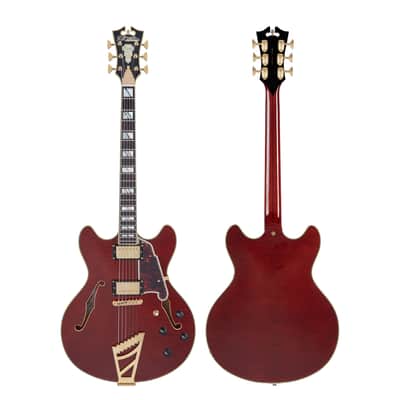 D'Angelico DAEDCVIOGS EXCEL DC Double Cutaway Semi-Hollow Body 6-String Electric Guitar w/Deluxe Hardshell Case image 1