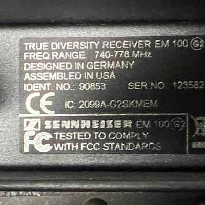 Sennheiser EW100 G2 Evolution Wireless Receiver - No Power Supply image 2