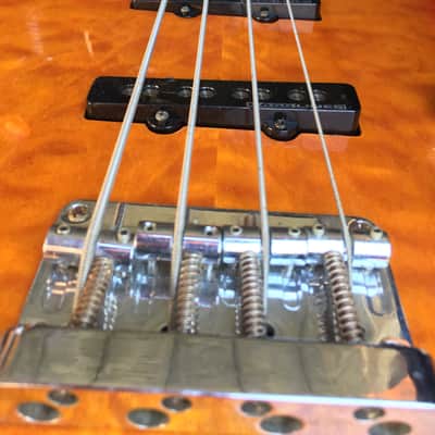Fender Jazz Bass Deluxe 24 Quilt Maple Active Rare 2005 image 7