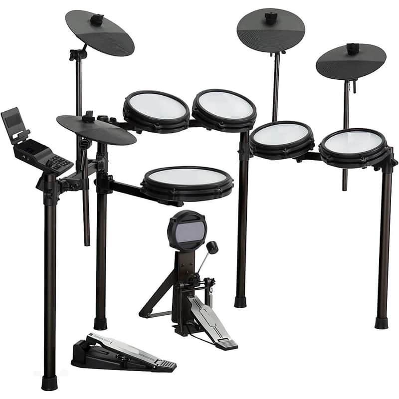 Expanded Electronic Drum Kit With Mesh Pads & Bluetooth image 1