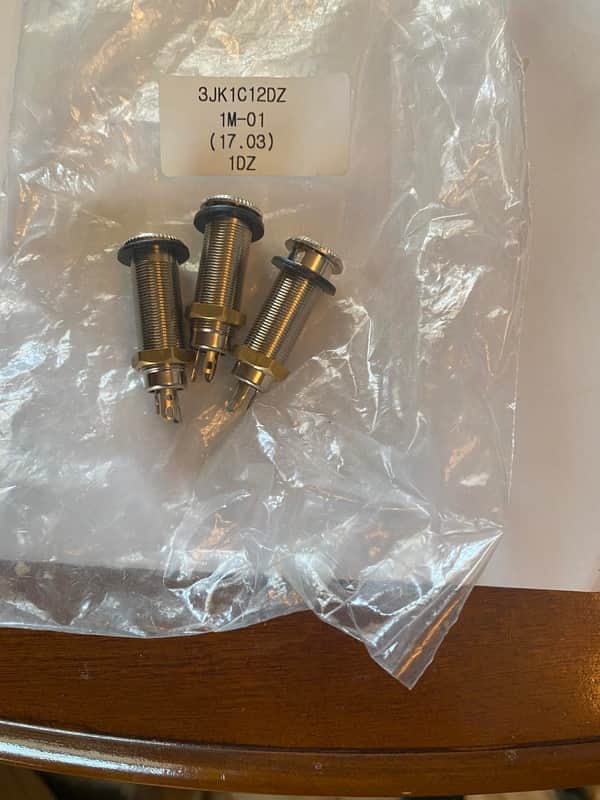 3 Genuine Ibanez Barrel Stereo Jack High Quality image 1