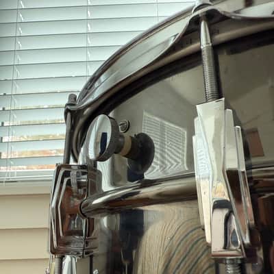 1970s Ludwig 6.5x14 Black Beauty Super Sensitive Snare Drum - READ DESCRIPTION image 11