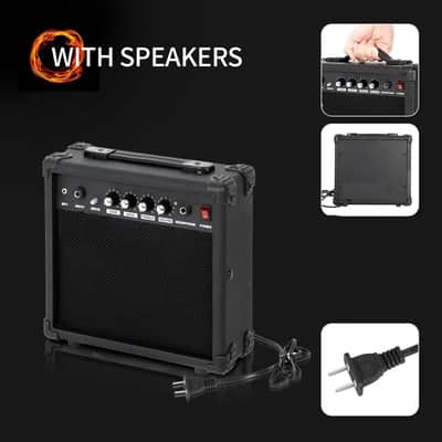Flame Shaped Electric Guitar Starter Kit 6 Strings, w/Guitar Bag 20W AMP Sunset image 4