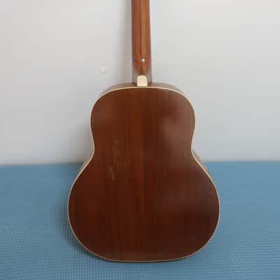 Vintage 1940s Regal Junior Jumbo Flattop Acoustic Guitar Project High Action & Chipped Kluson Tuner Buttons Lots Of Protentional Rare Original Chipboard Case & Case Candy image 15