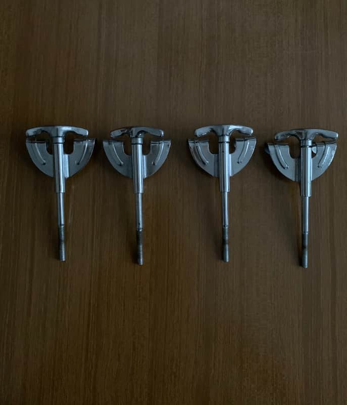 Vintage Pearl Export Bassdrum T-rods Complete Batteria tiranti cassa image 1