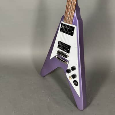Kirk Hammett Signature Flying V Purple inkl. original Hardshell Case image 8