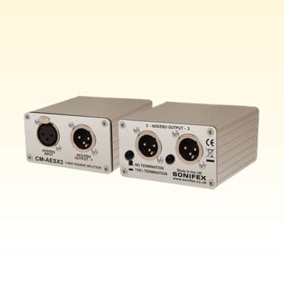 Sonifex CM-AESX3 Single 3 Way Passive AES/EBU Splitter XLR Connectors *USA Small Business* image 2