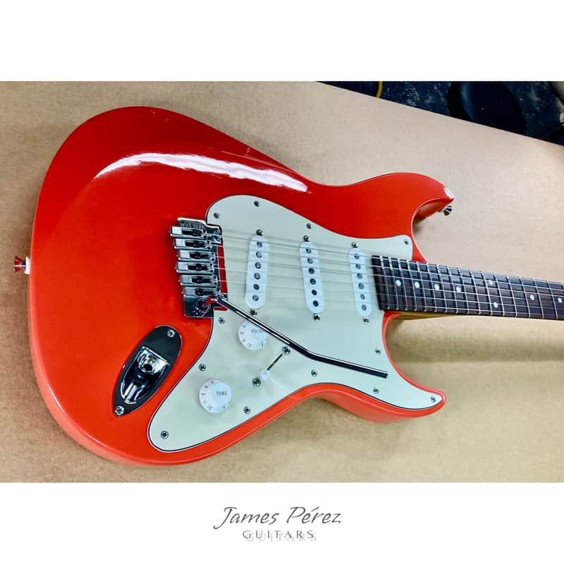 ALL NEW! - LS - Handmade in U.S.A. by Me @ James Perez Guitars 2026 - Fiesta Red image 1