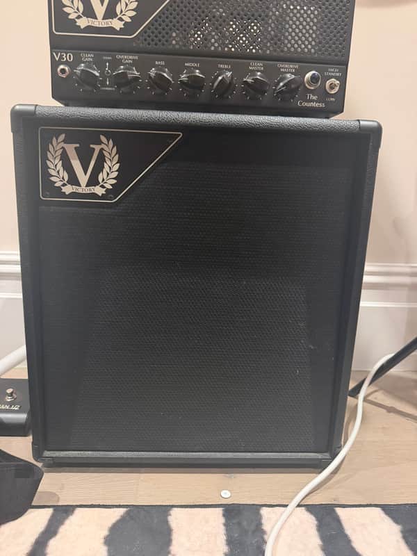 Victory Amps V112-V 60-Watt 1x12" Guitar Speaker Cabinet 2010s - Black image 1