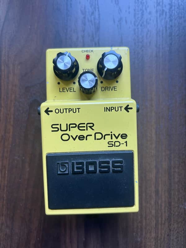 Boss SD-1 Super OverDrive (Silver Label) 1997 - Present - Yellow image 1