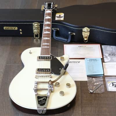 Unplayed! 2020 Gretsch G6128TDS-PE-LIV Player’s Edition Jet Lotus Ivory DS w/ Bigsby + COA OHSC image 1