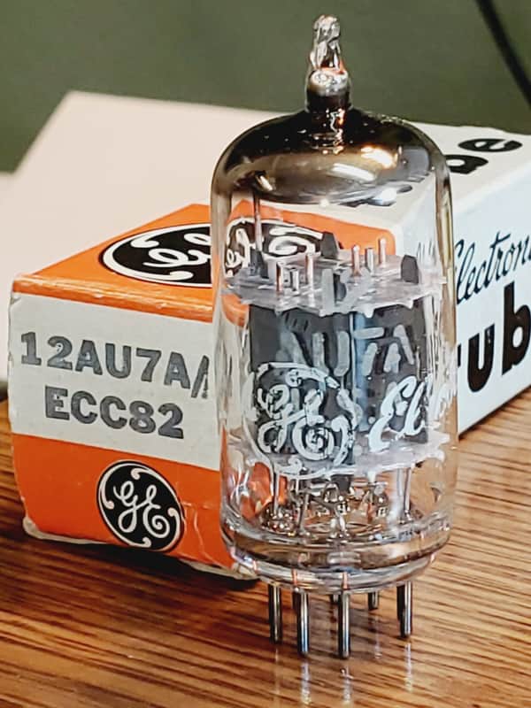 12AU7A GE NOS/NIB MaxiPreamp2/TV7 Tested (1)Tube Lot image 1