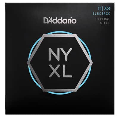 D'Addario NYXL1138PS Nickel Wound E9 Pedal Steel Guitar Strings, Regular Light, 11-38 image 1