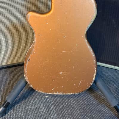 Harmony H44 Stratotone Electric Guitar w/Case -  Copper Bronze Finish (1950's) image 6