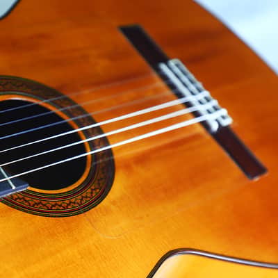 Felix Manzanero flamenco guitar 1965- wonderful oldworld flamenco guitar - great sound and feel - check Video! image 13
