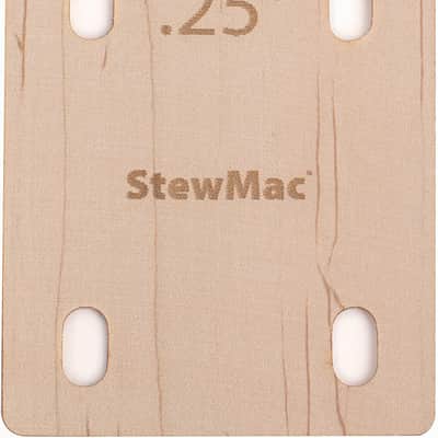 StewMac Neck Shims for Bass, Shaped - 6 Pack of 0.25 Degree Shims image 1