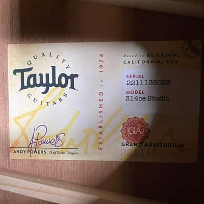 NEW! Taylor 314ce Studio Acoustic-Electric Guitar - Natural - Authorized Dealer - 4.6lbs - G06233 image 4