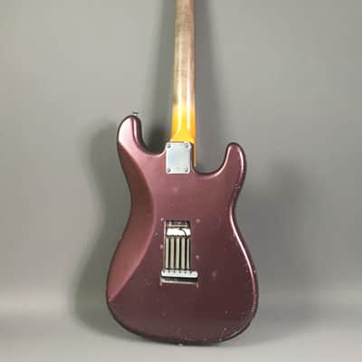 LEFTY! Boutique Custom Relic ST59 High-End Musikraft Vintage Burgundy Mist Nitrocellulose Lacquer Left 7.3 lb HSC image 5