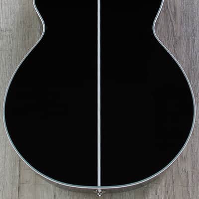 Takamine EF261SBL Acoustic-Electric Guitar in Gloss Black with Hard Case image 7