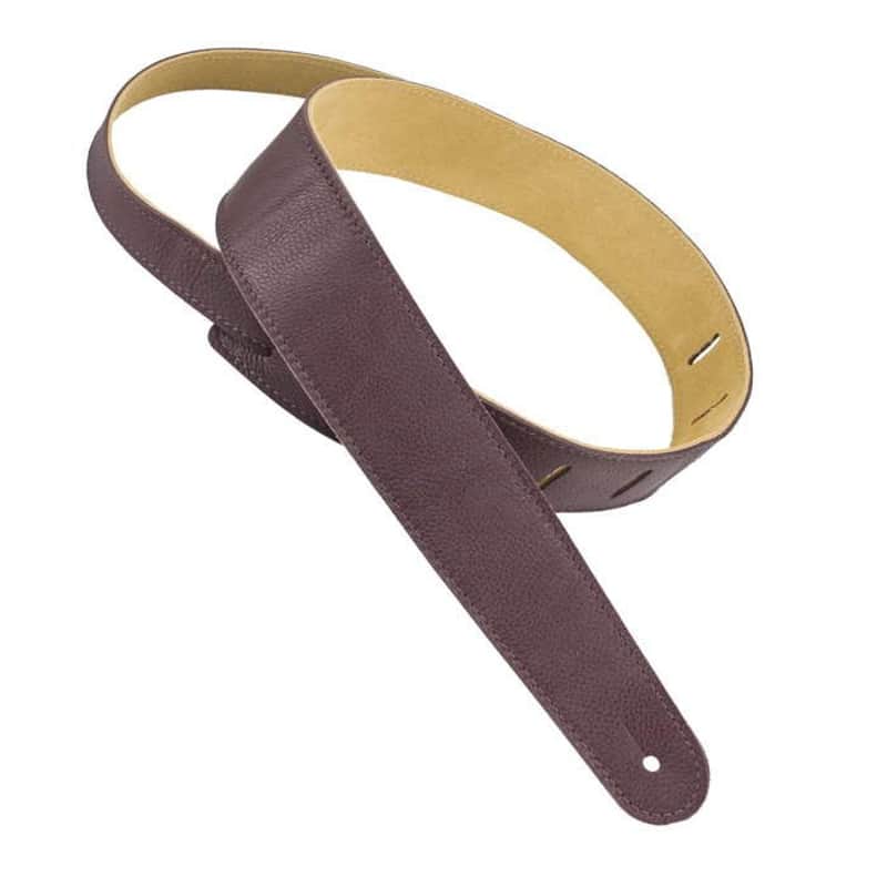 Henry Heller Garment Leather Guitar Strap, 2" Wide w/Nubuck Backing #HCAP2-MAH image 1