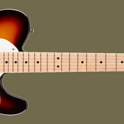 Fender Squier Affinity Series Thinline Telecaster Electric Guitar, 3-Colour Sunburst image 1