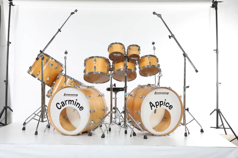 Carmine Appice's Ludwig 1976 Realistic Rock, Rod Stewart, Ted Nugent 10 Piece Drum Set. Signed! image 1