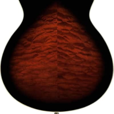 Ibanez AS93QMSP Artcore Expressionist Semi-Hollow Electric Guitar, Ebony Fingerboard, Dark Brown Sunburst image 3